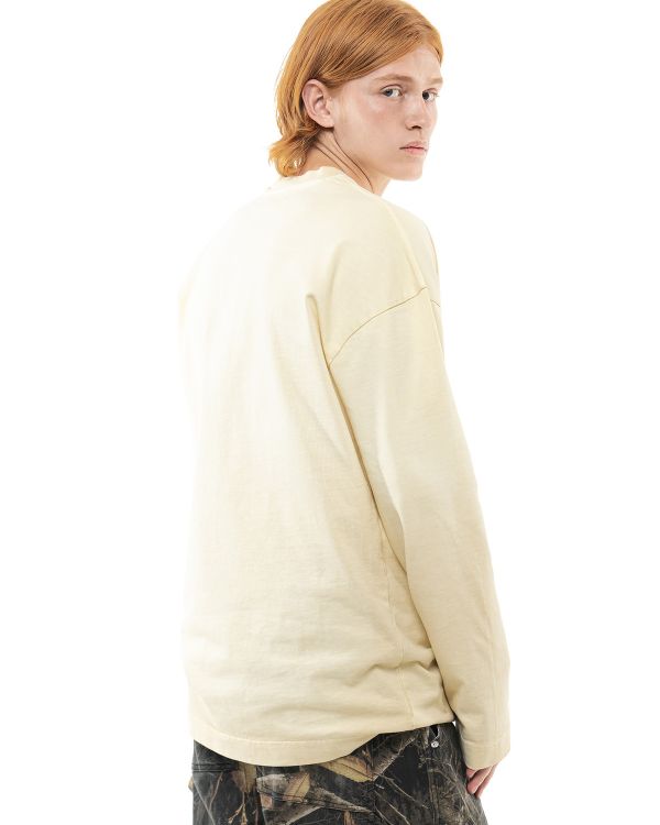 Лонгслив Basic Cannoli Cream бежевый - фото 3