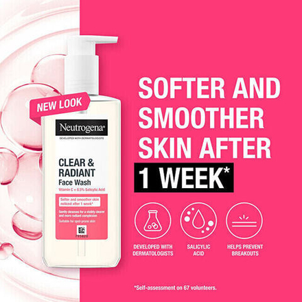 Brightening cleansing gel for problematic skin Clear & Radiant (Face Wash) 200 ml