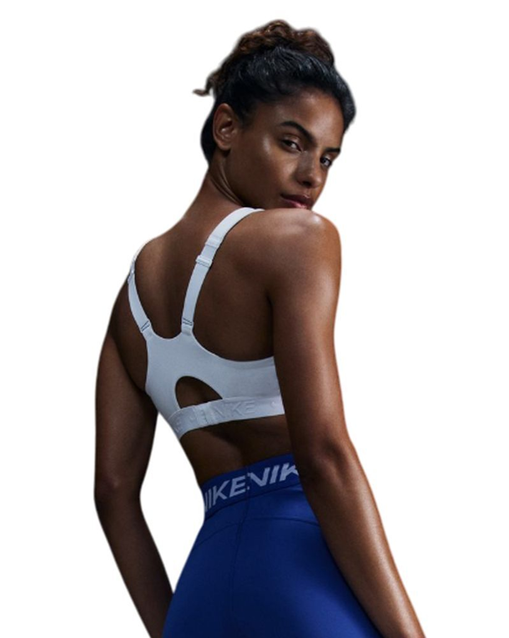 ТОП теннисный Nike Indy With Strong Support Padded Adjustable Sports - белый/каменный лиловый/белый