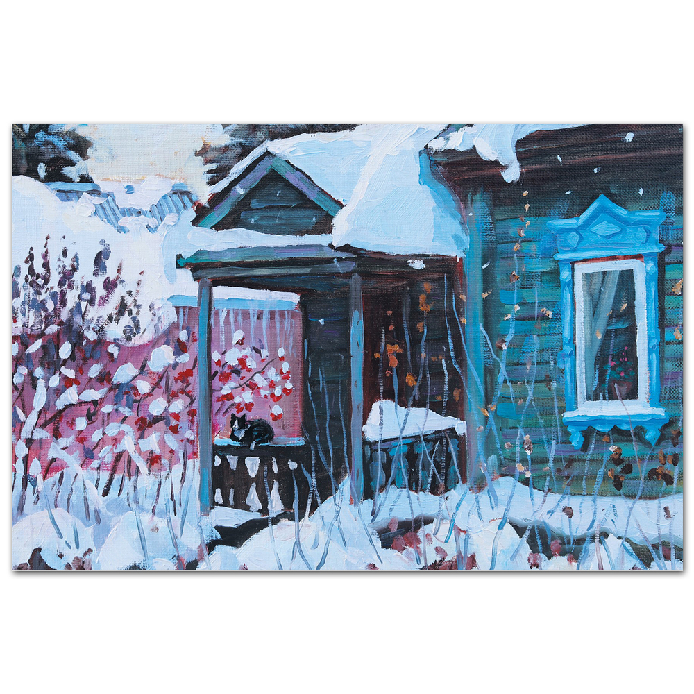 На крылечке