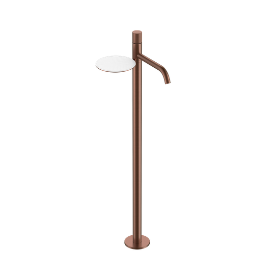 Смеситель STICK напольный для умыв. BRUSHED BRONZE SPIRALE
