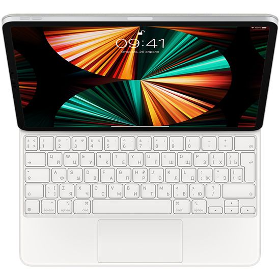 Apple Magic Keyboard for iPad Pro 12,9-inch 2021-22 (5-6gen) White MJQL3RS/A — (Russian) с Русской раскладкой