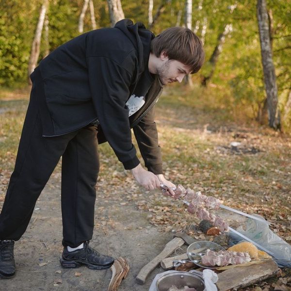 Худи на молнии оверсайз #7 черный - фото 3