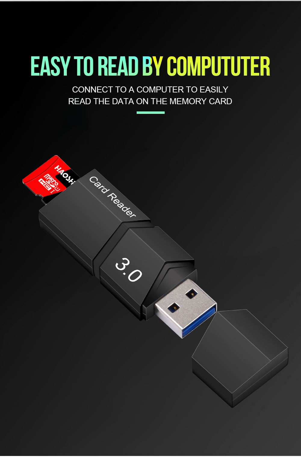 Картридер MicroSD-USB 3.0