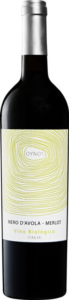 Вино Ойнос Неро д'Авола Мерло Биологико Вино Ойнос Неро д'Авола Мерло Биологико
