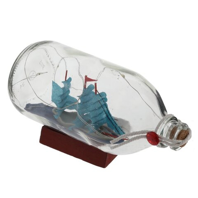 Изделие декоративное Корабль в бутылке