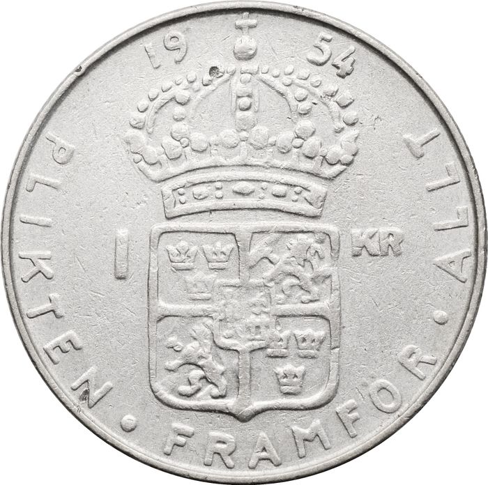 1 крона 1954 Швеция