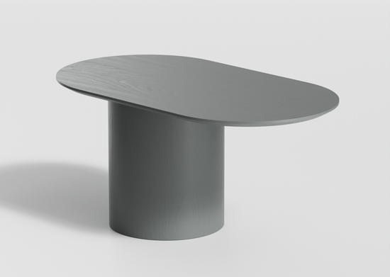 Столик Type овальный, основание D 29 см (серый)