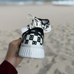 Обувь 713Б КЕДЫ Текстиль Шахмат