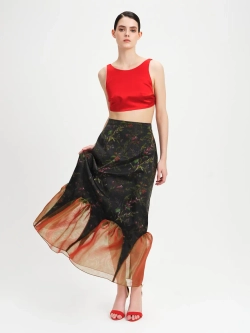 Юбка миди с воланами OLA OLA