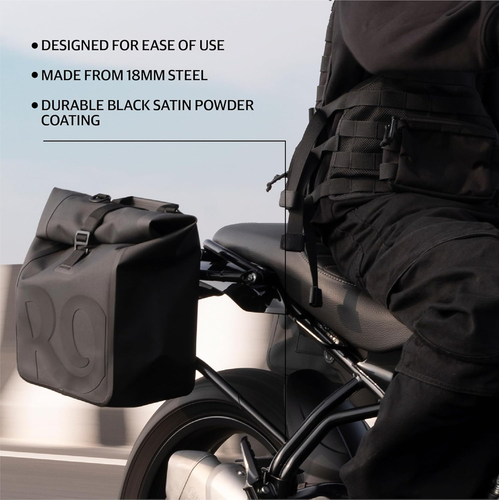 Комплект крепежа для боковых кофров Royal Enfield, черного цвета, арт. KXA00478