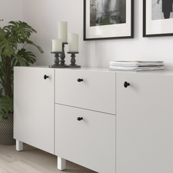 IKEA ENERYDA  (ИКЕА ЕНЕРЙДА)  -  Ручка, черная, 35 мм