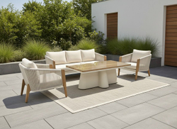 Комплект Zenn Seating Set. Алюминий, роуп, ироко. Поставка 45 дней.