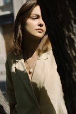 Кулон Собака, керамика