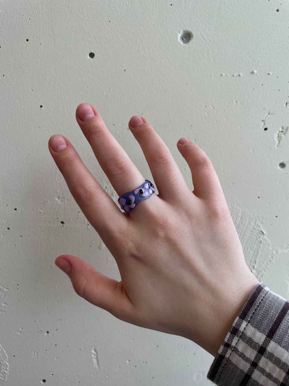 Кольцо Сирень, стекло