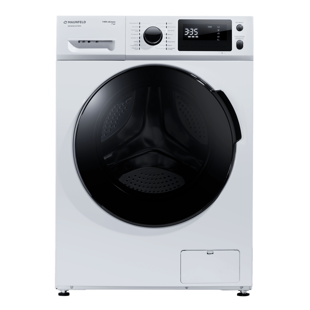 Стиральная машина c инвертором и паром MAUNFELD MFWM147WH