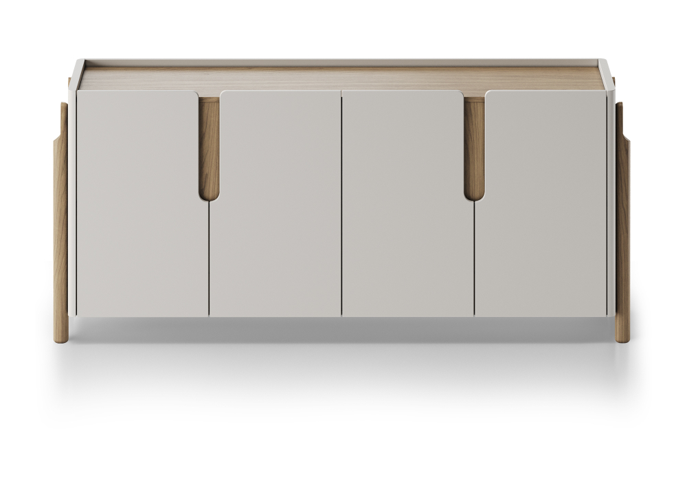 Комод Basic 4 двери ширина 180 см (дымка)