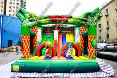 Коммерческий надувной батут "Мир сафари"