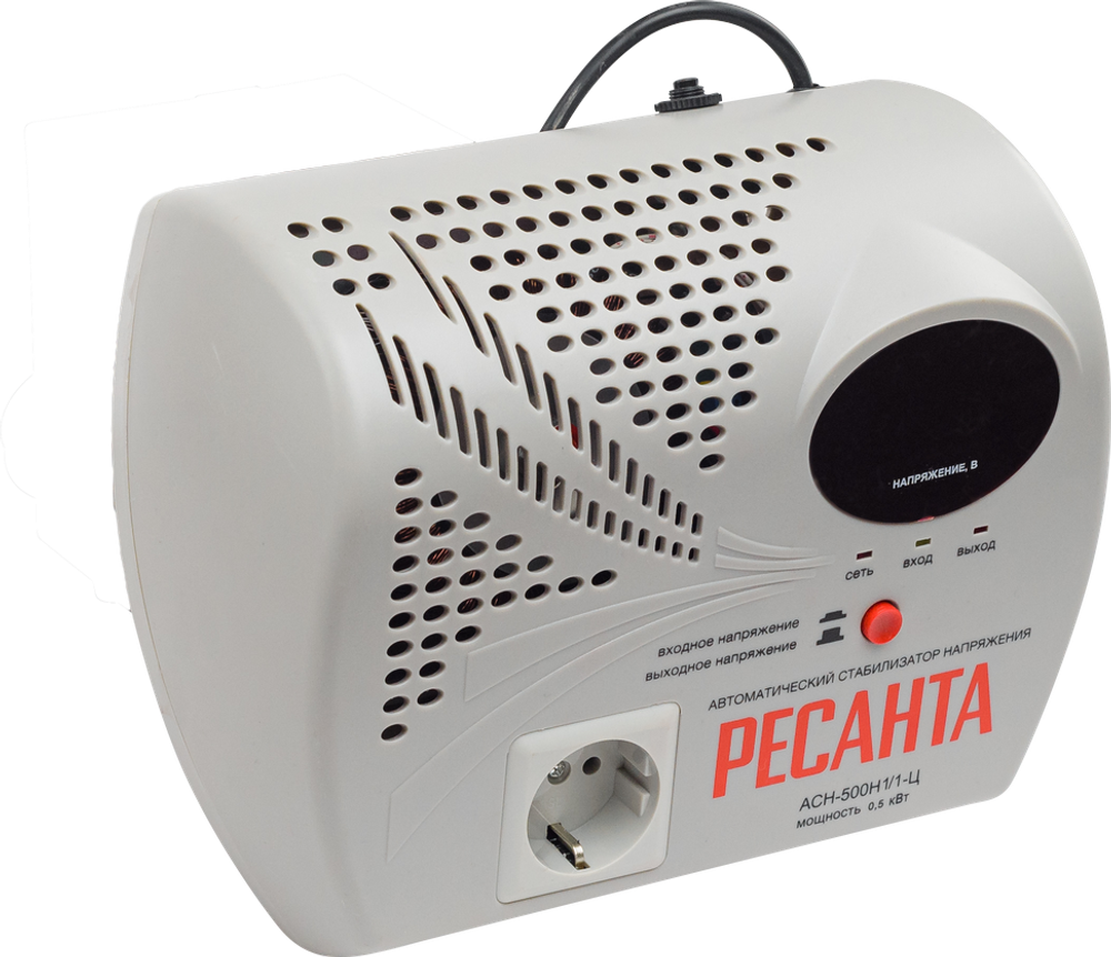 Стабилизатор напряжения серии LUX РЕСАНТА АСН-500Н1/1-Ц