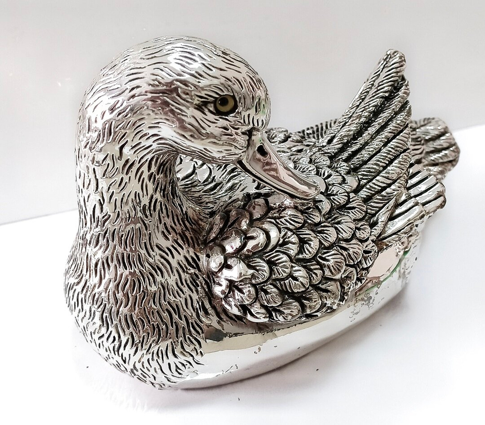 Статуэтка декоративная посеребренная