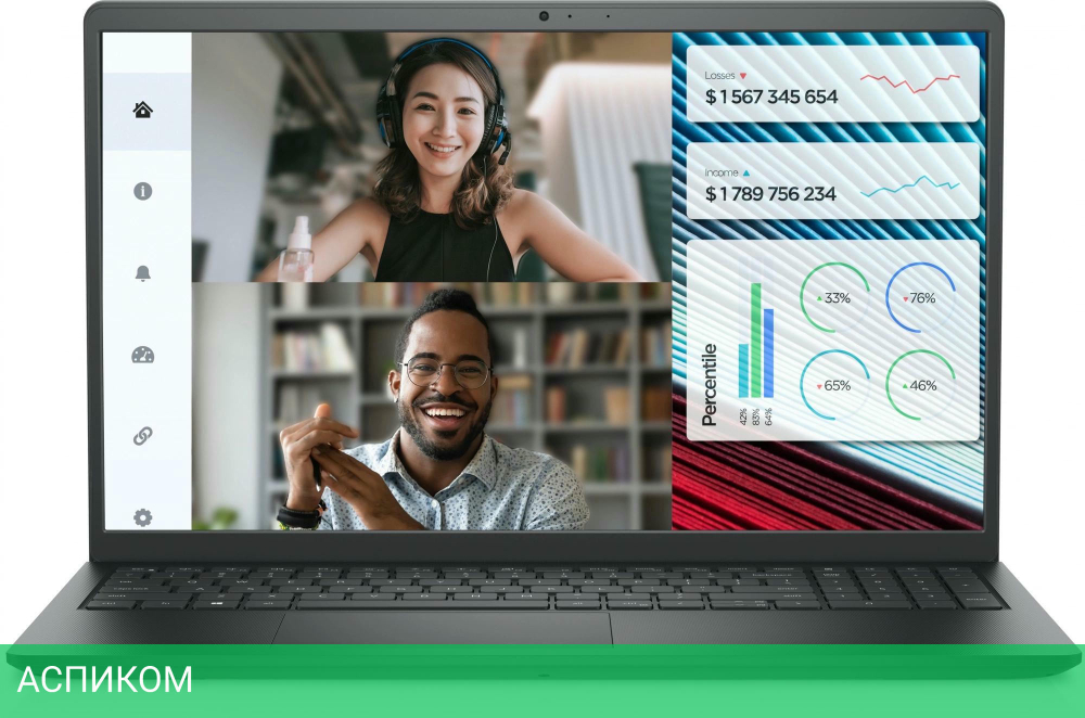 Ноутбук Dell Vostro 3520 Black (3520-7650)