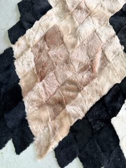 Покрывало меховое ковер из шкуры овчины