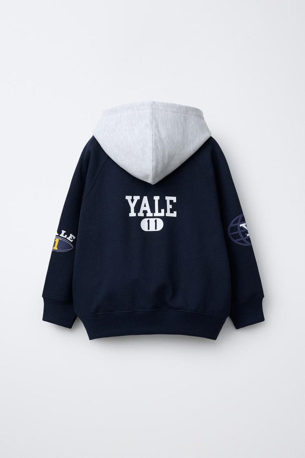 ZARA ТОЛСТОВКА С КАПЮШОНОМ YALE UNIVERSITY™, МОРСКОЙ СИНИЙ
