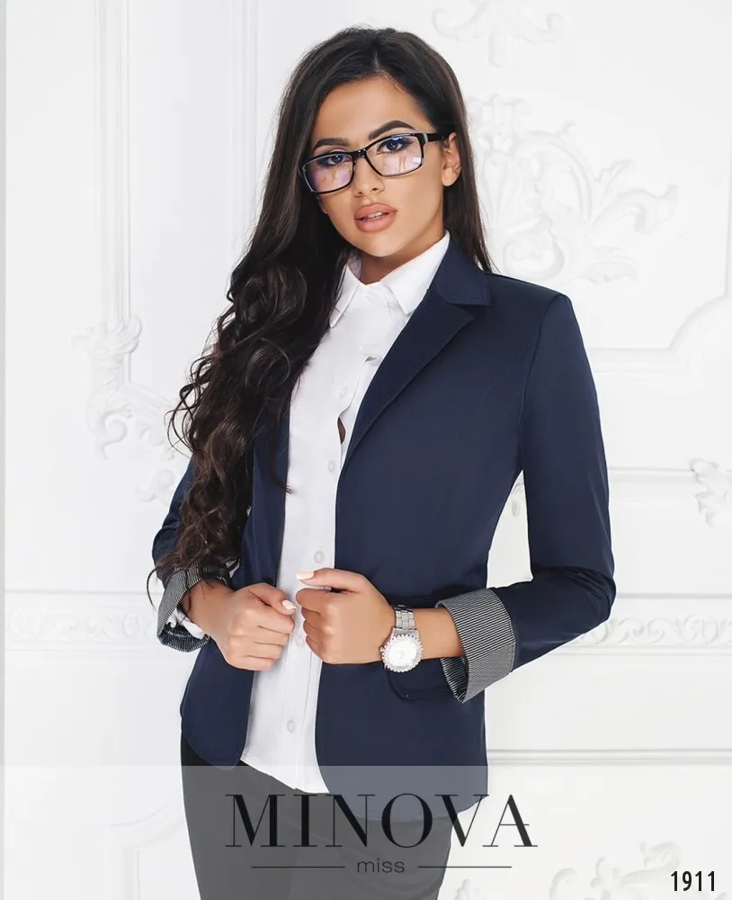 Пиджак 1001-тем.синий Minova