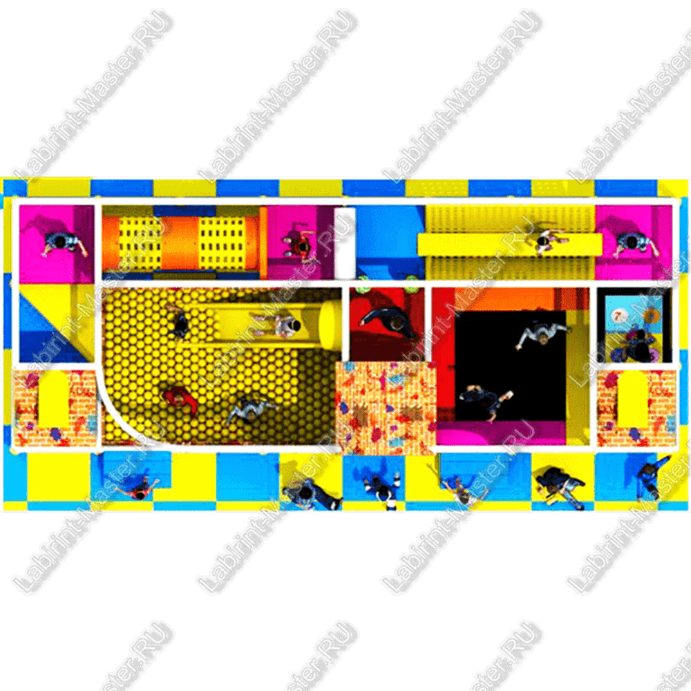 Детский игровой лабиринт "Ночной городок"