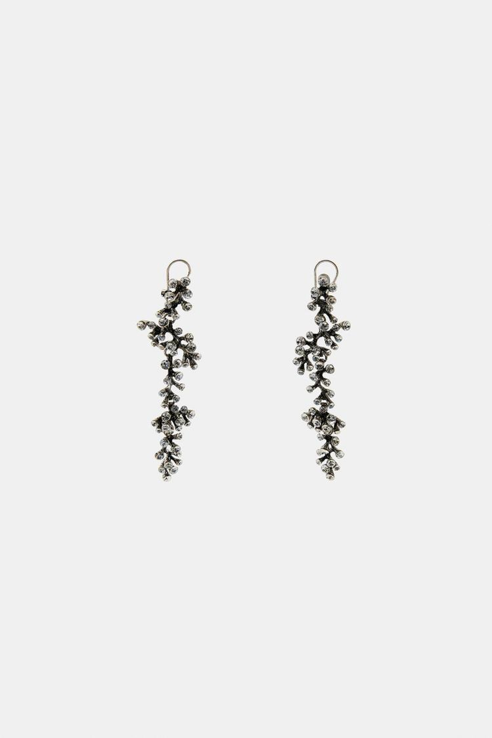 ZARA КАСКАДНЫЕ СЕРЬГИ СО СТРАЗАМИ, СЕРЕБРИСТЫЙ