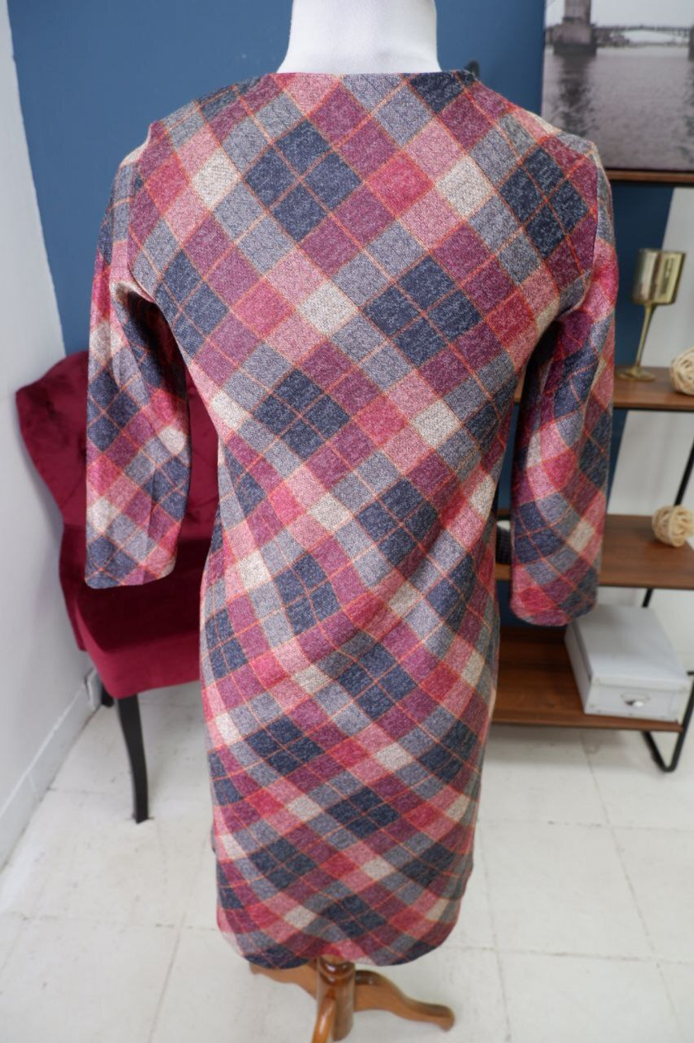 Платье Deniza в клетку 44 размер, новое