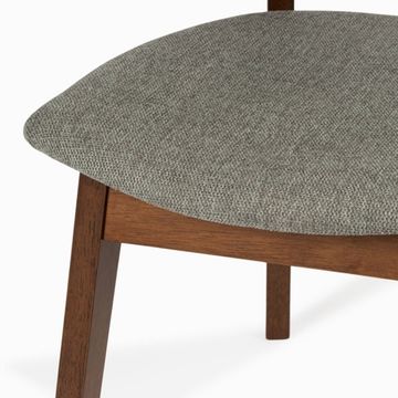 Стул Lolly деревянный и серая ткань