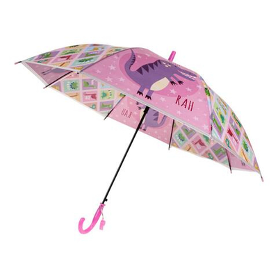 Зонт Динозаврики сиренеый, д-50 см, длина 62 см, с-30187