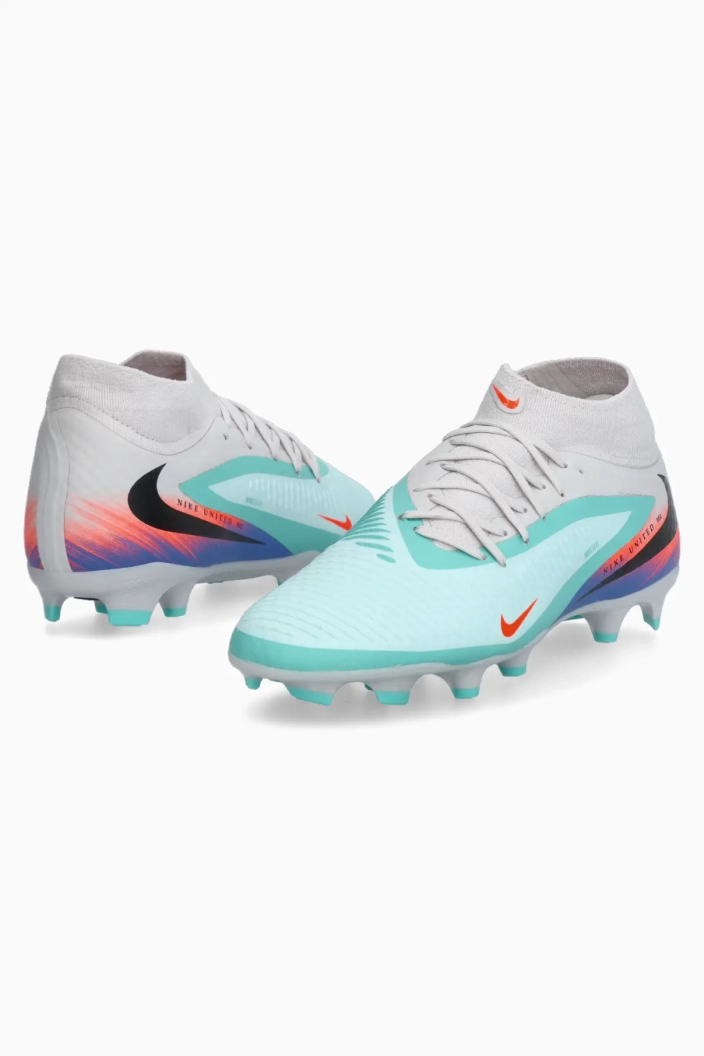 Бутсы Nike Phantom 6 High Academy FG/MG - бирюзовый