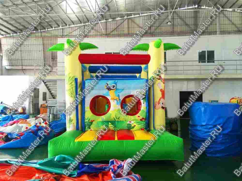 Надувной батут "Джунгли" 8*3*3 м