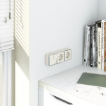 Розетка с заземлением Gallant (слоновая кость)