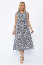 Платье Чародейка (черно-белое) П13878-9М LT Collection