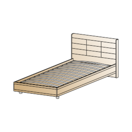 КР-2855-В кровать (0,9х1,9)