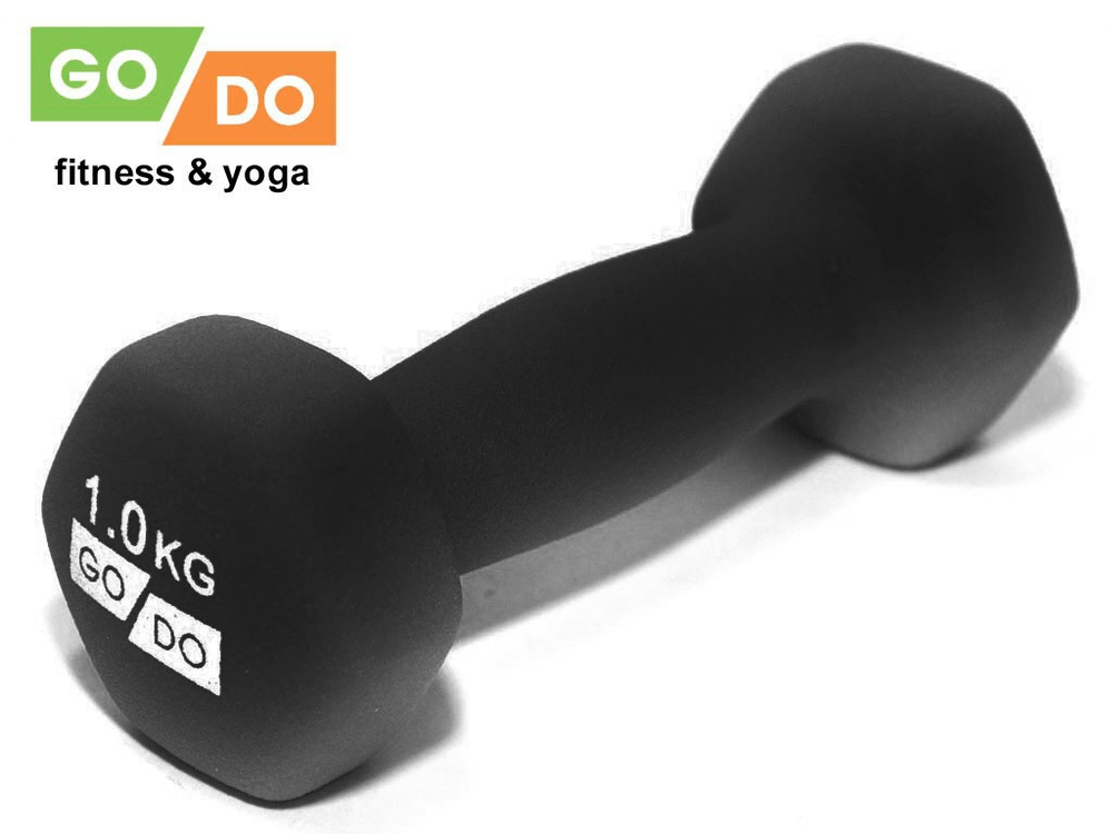 Гантель матовая в неопреновой оболочке GO DO