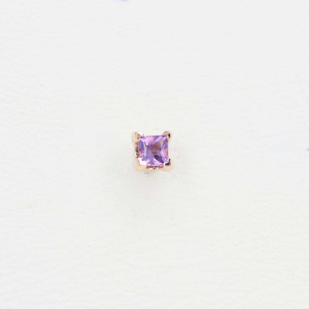 Princess prong tops with Semi-Precious stone