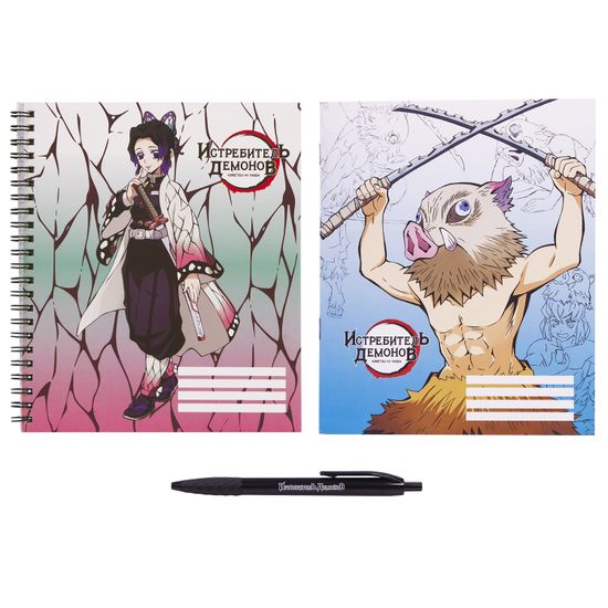 Набор Истребитель демонов №7 Тетрадь 48 л,,тетрадь 96 л,, ручка