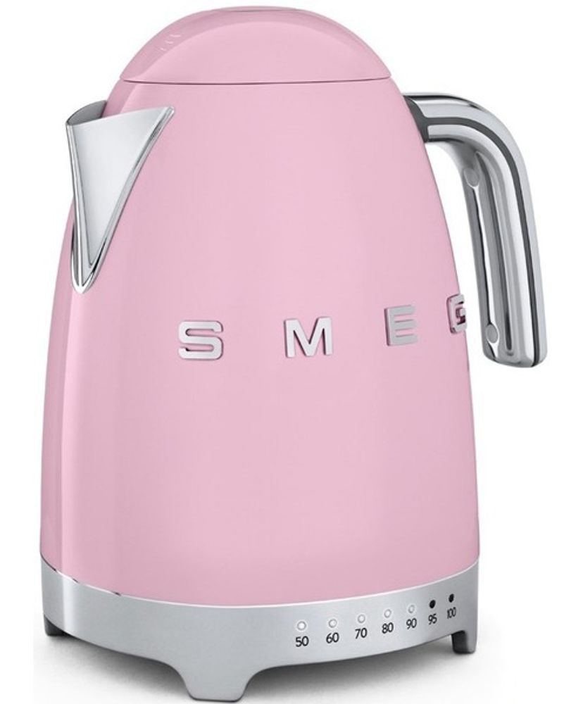 Smeg Чайник электрический с регулируемой температурой - 1.7л, розовый