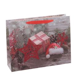 GAEM Пакет подарочный (бумага 230г/м2, блок микс 12шт), L24 W10 H18 см, 4в.