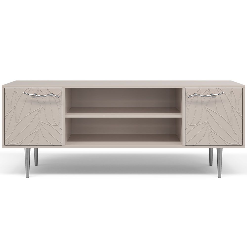 Тумба под ТВ Арт Колор leaves 155см Стайл Сильвер Серый агат