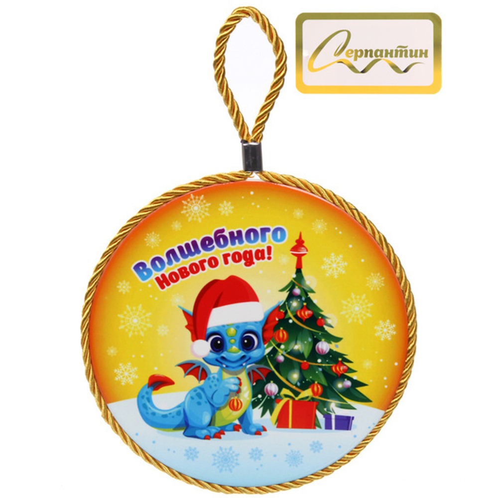 Подставка под горячее керамическая 16см «Новогодний Дракоша Йоки»