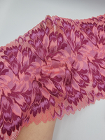 Кружево эластичное розовый/слива К808 23 см