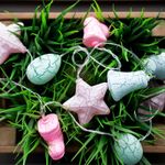 Гирлянда светодиодная Новый год 1,5 м, прозрачный ПВХ, 10 LED, теплый белый, питание 2 х АА (батарей