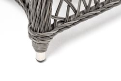 "Эспрессо-80 L" обеденная группа плетеная, цвет графит