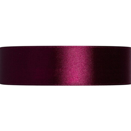 Лента атласная 25 мм, цв.030 т.бордов.