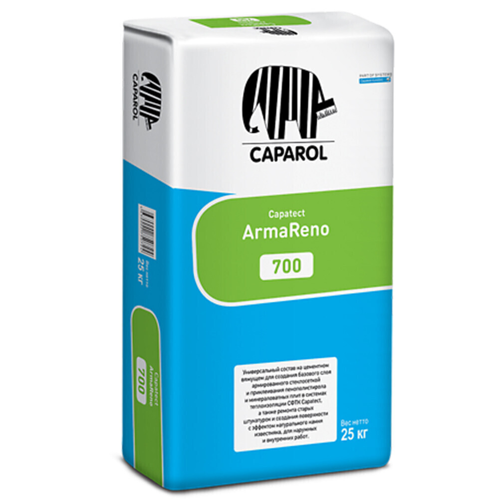 Смесь штукатурно-клеевая Caparol Capatect Armareno 700 CT 800106 для систем теплоизоляции СФТК 25 кг